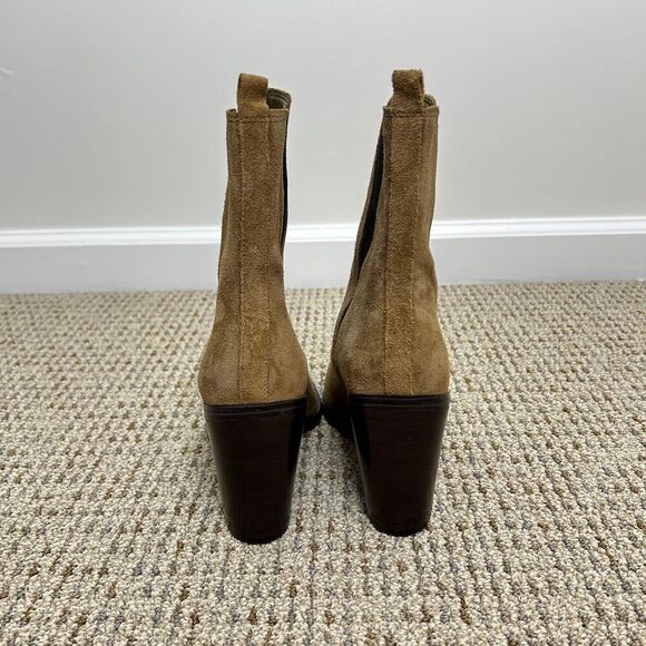 NEW Marc Fisher LTD Kristie Heeled Boots Brown Suede Women's Size 8.5 M - Picture 7 of 10